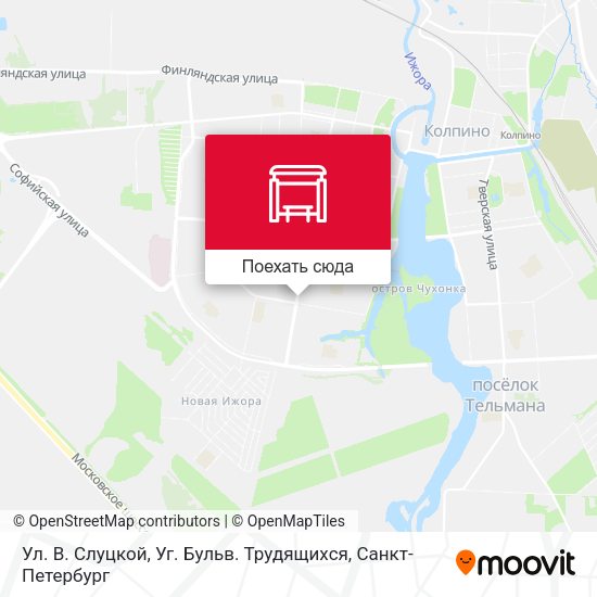 Карта Ул. В. Слуцкой, Уг. Бульв. Трудящихся