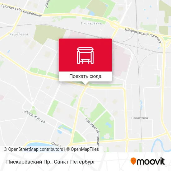 Карта Пискарёвский Пр.