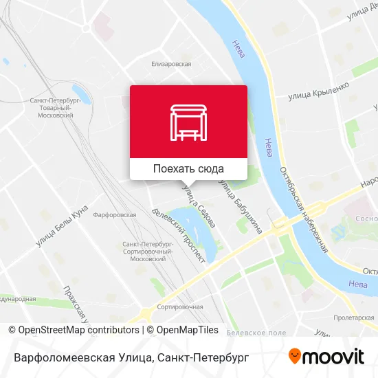Карта Варфоломеевская Улица