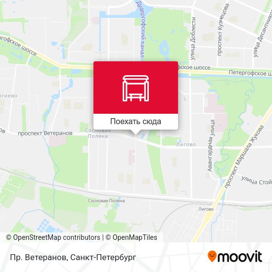 Карта Пр. Ветеранов