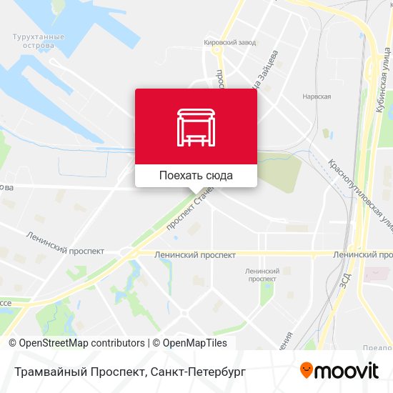 Карта Трамвайный Проспект