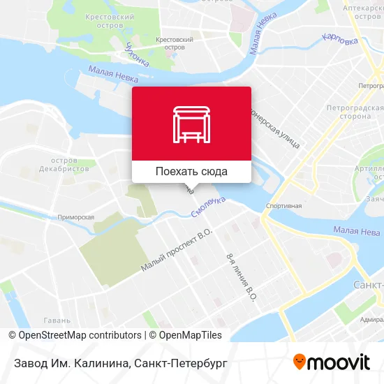 Карта Завод Им. Калинина