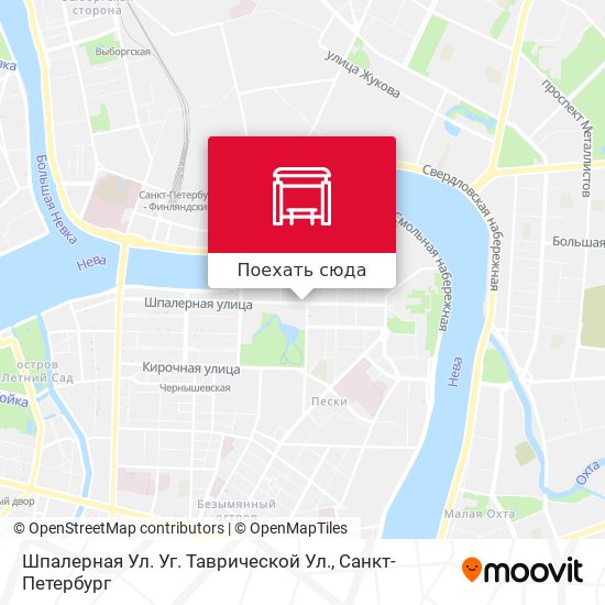 Карта Шпалерная Ул. Уг. Таврической Ул.