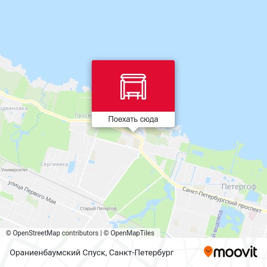 Карта Ораниенбаумский Спуск