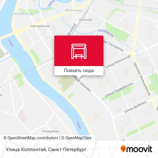 Карта Улица Коллонтай