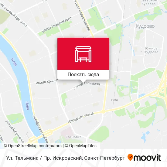 Карта Ул. Тельмана / Пр. Искровский
