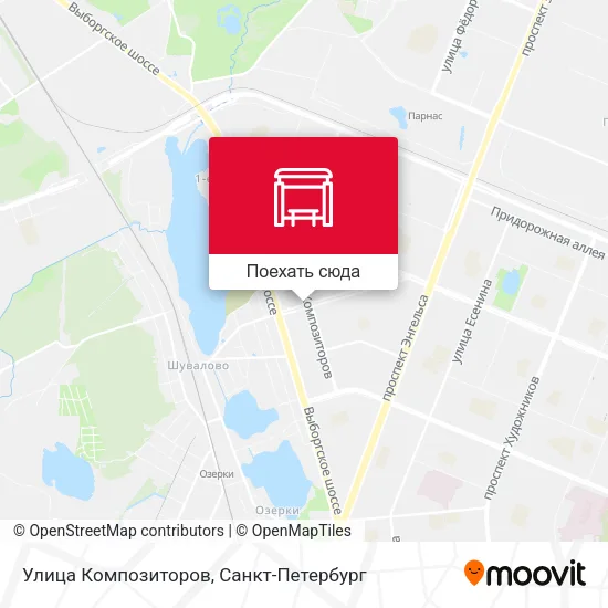 Карта Улица Композиторов