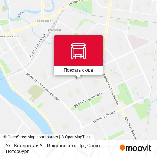 Карта Ул. Коллонтай,Уг. Искровского Пр.