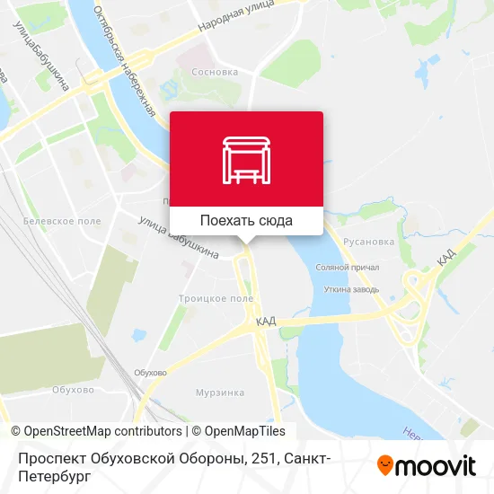 Карта Проспект Обуховской Обороны, 251