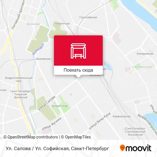 Карта Ул. Салова / Ул. Софийская