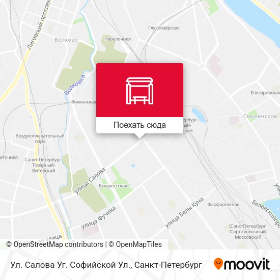 Карта Ул. Салова Уг. Софийской Ул.