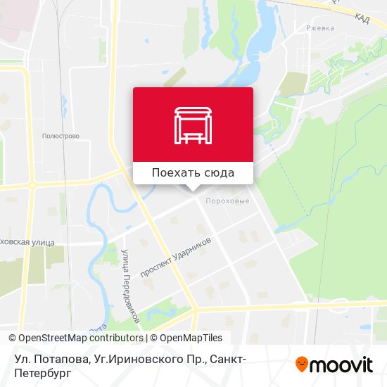 Карта Ул. Потапова, Уг.Ириновского Пр.
