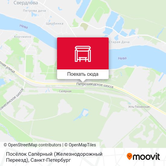 Карта Посёлок Сапёрный (Железнодорожный Переезд)