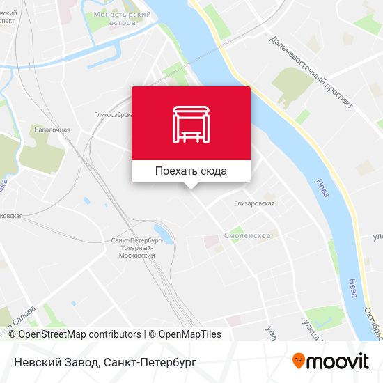 Карта Невский Завод