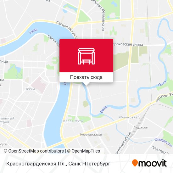 Карта Красногвардейская Пл.