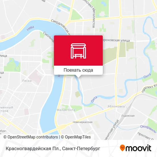 Карта Красногвардейская Пл.