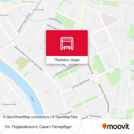 Карта Ул. Подвойского