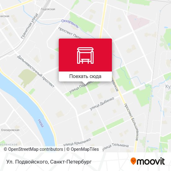 Карта Ул. Подвойского