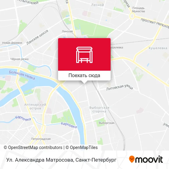 Карта Ул. Александра Матросова