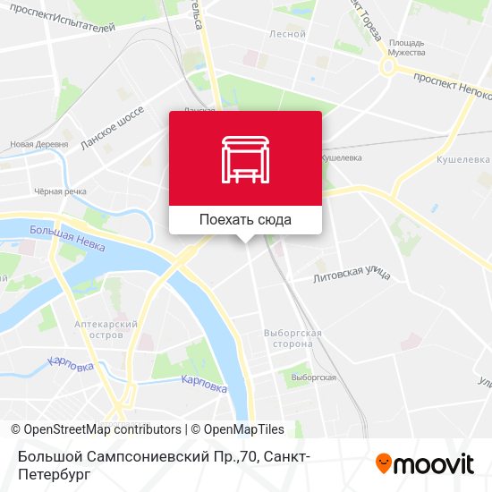 Карта Большой Сампсониевский Пр.,70