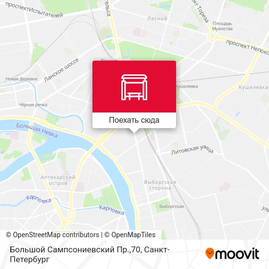 Карта Большой Сампсониевский Пр.,70