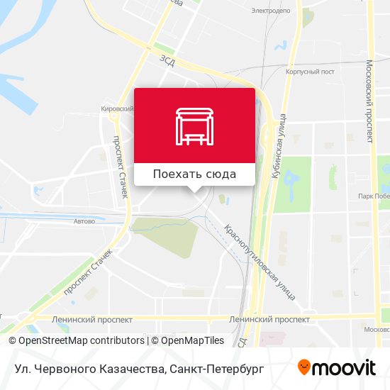 Карта Ул. Червоного Казачества