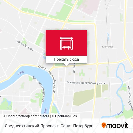 Карта Среднеохтинский Проспект
