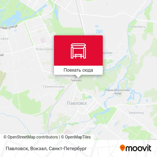 Карта Павловск, Вокзал