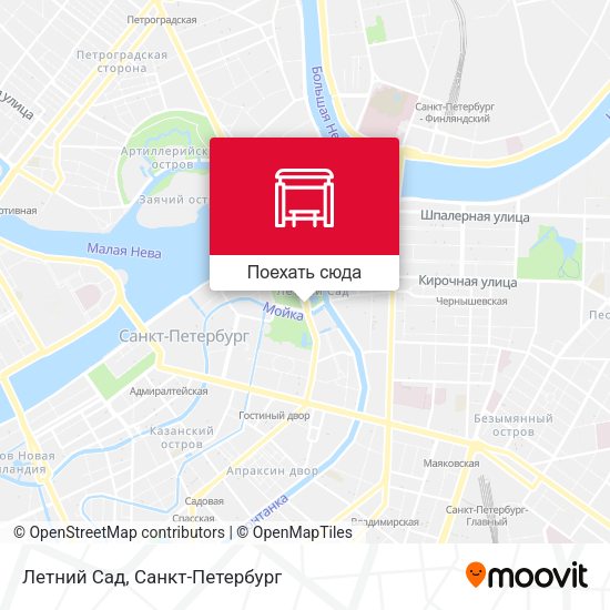 Карта Летний Сад