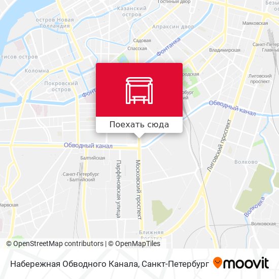 Карта Набережная Обводного Канала