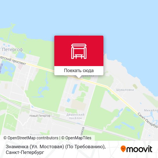 Карта Знаменка (Ул. Мостовая) (По Требованию)