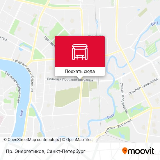 Карта Пр. Энергетиков