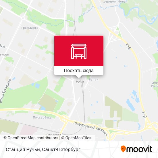 Карта Станция Ручьи