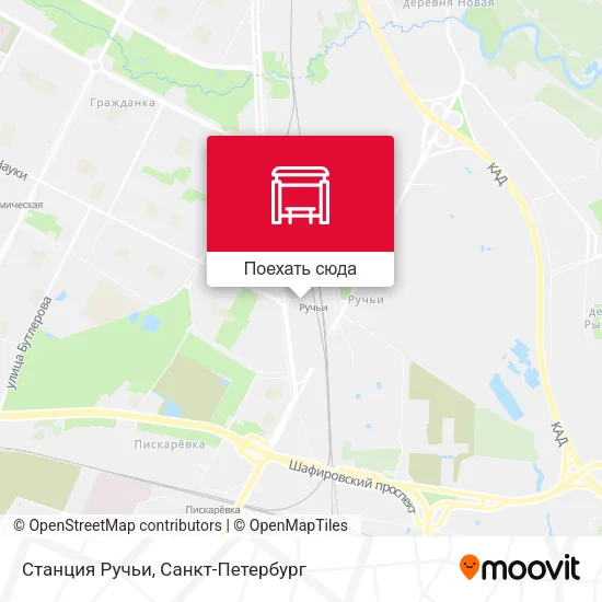 Карта Станция Ручьи