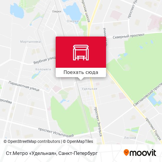 Карта Ст.Метро «Удельная»