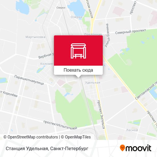 Карта Станция Удельная