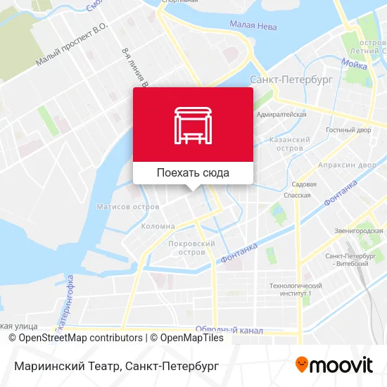Карта Мариинский Театр