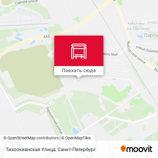 Карта Тихоокеанская Улица