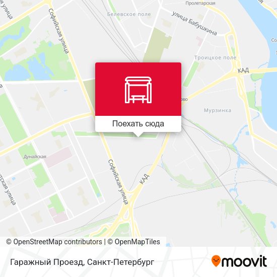 Карта Гаражный Проезд