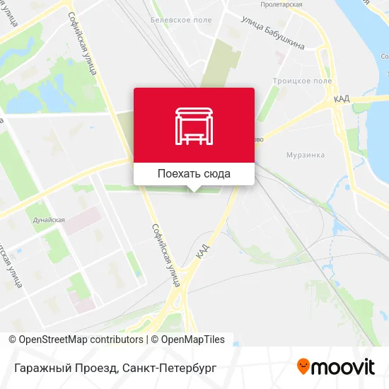Карта Гаражный Проезд