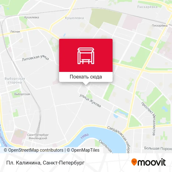 Карта Пл. Калинина