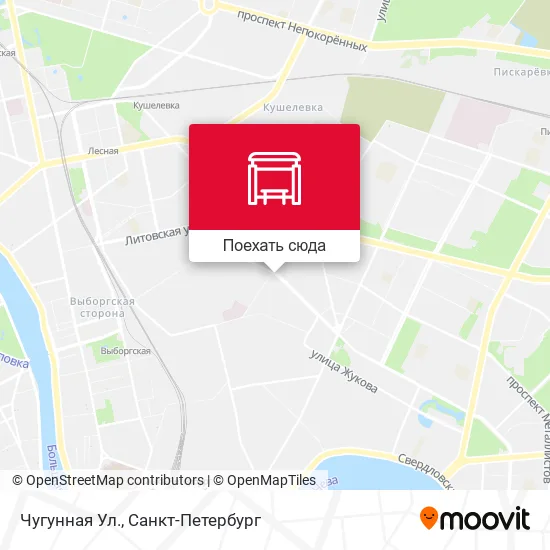 Карта Чугунная Ул.