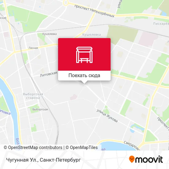 Карта Чугунная Ул.