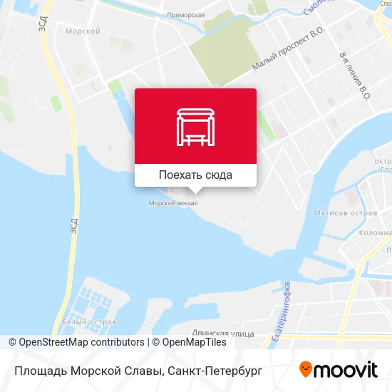 Карта Площадь Морской Славы