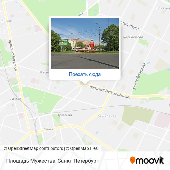 Карта Площадь Мужества
