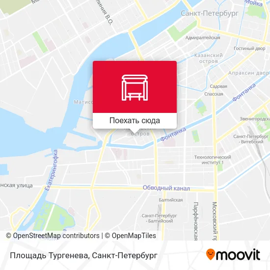 Карта Площадь Тургенева