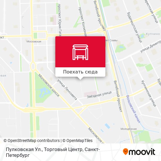 Карта Пулковская Ул., Торговый Центр