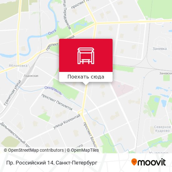 Карта Пр. Российский 14