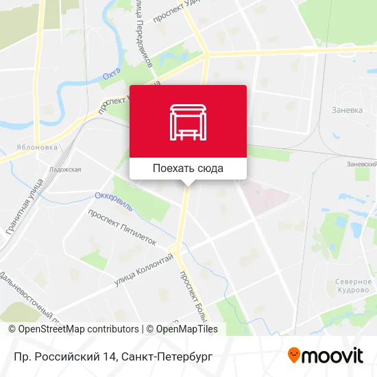 Карта Пр. Российский 14