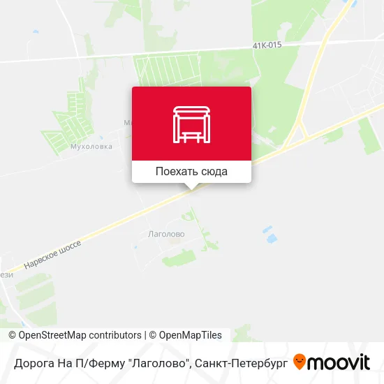 Карта Дорога На П/Ферму "Лаголово"